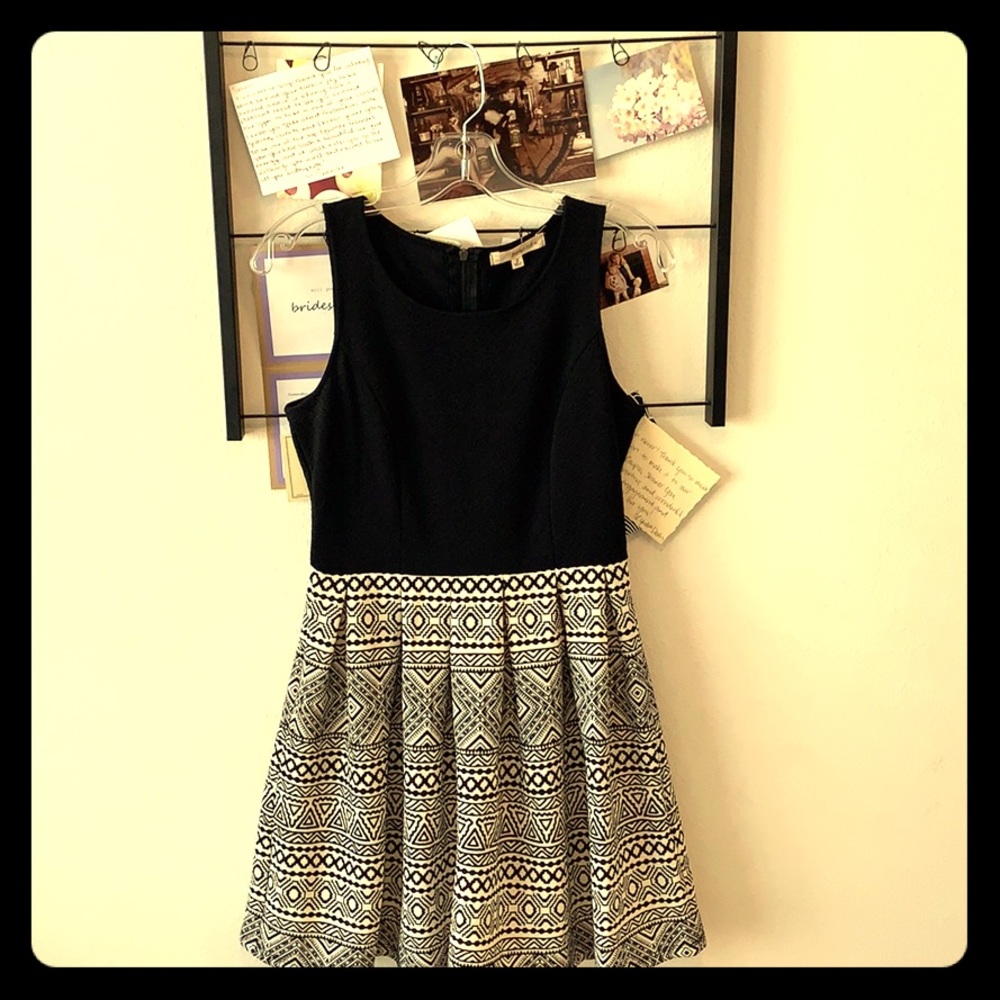 Back and white dress